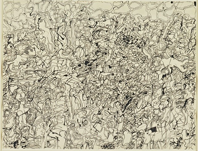 Jean Dubuffet, Ties and Whys - Landscape with Figures, 1952,  The Joan and Lester Avnet Collection, Museum of Modern Art, New York