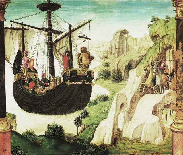 3 - Lorenzo Costa il Vecchio, La spedizione degli Argonauti,