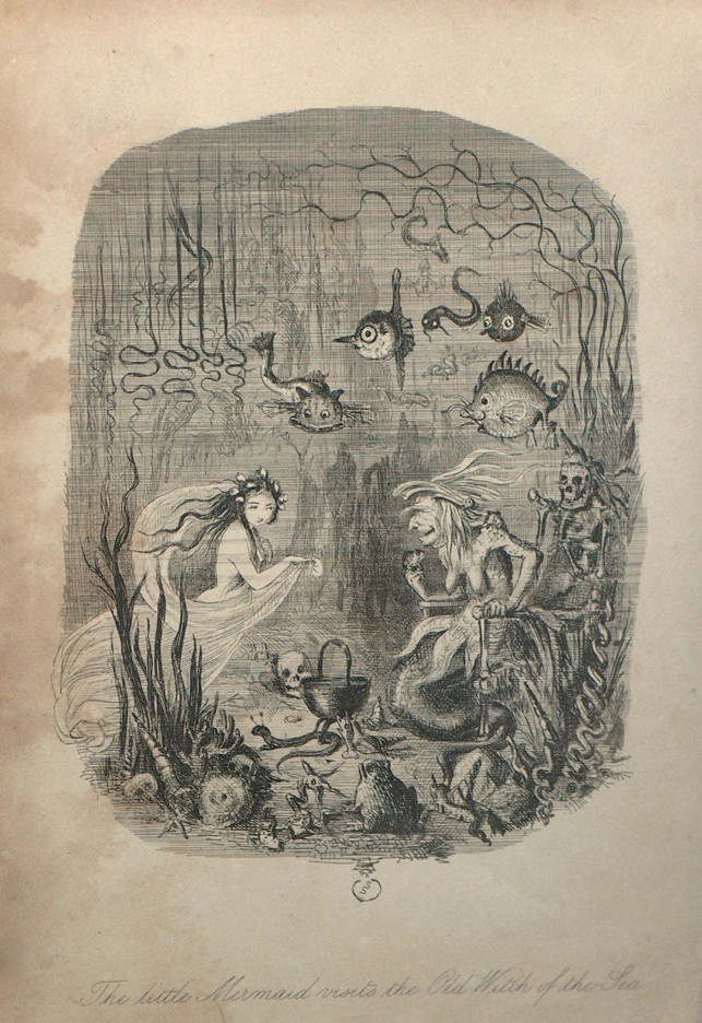 5 - John Leech, La Sirenetta in visita alla vecchia strega del mare