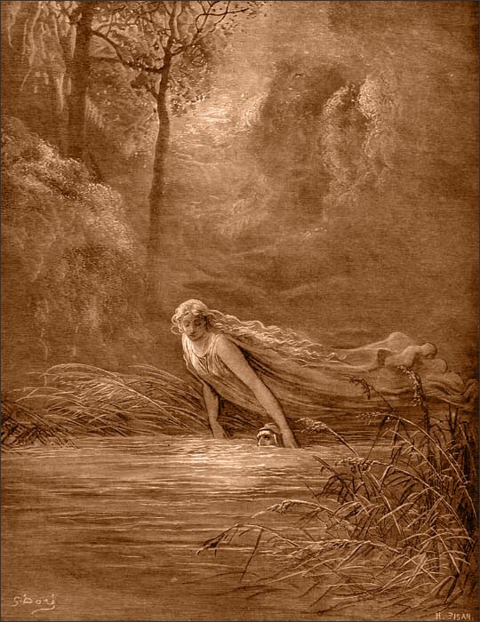 6 - Matelda immerge il poeta nel fiume Lete.