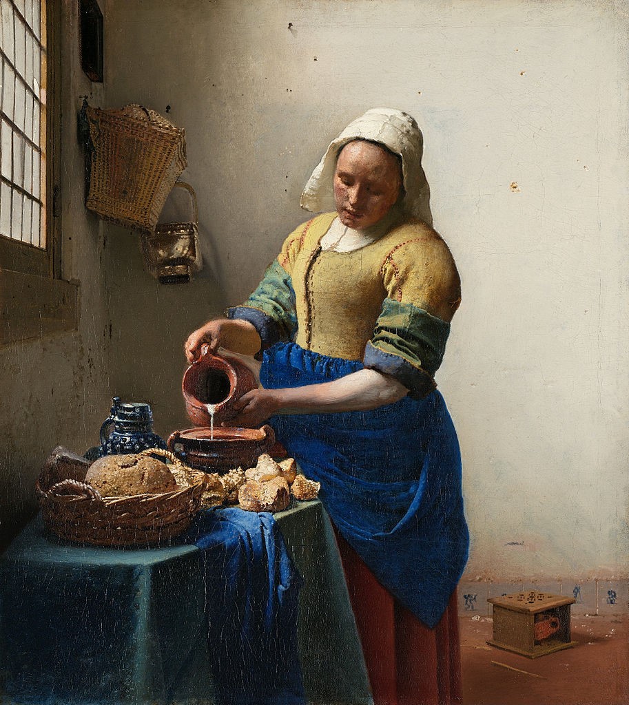 Jan Vermeer, La lattaia, 1658-1660, Rijksmuseum, Amsterdam.