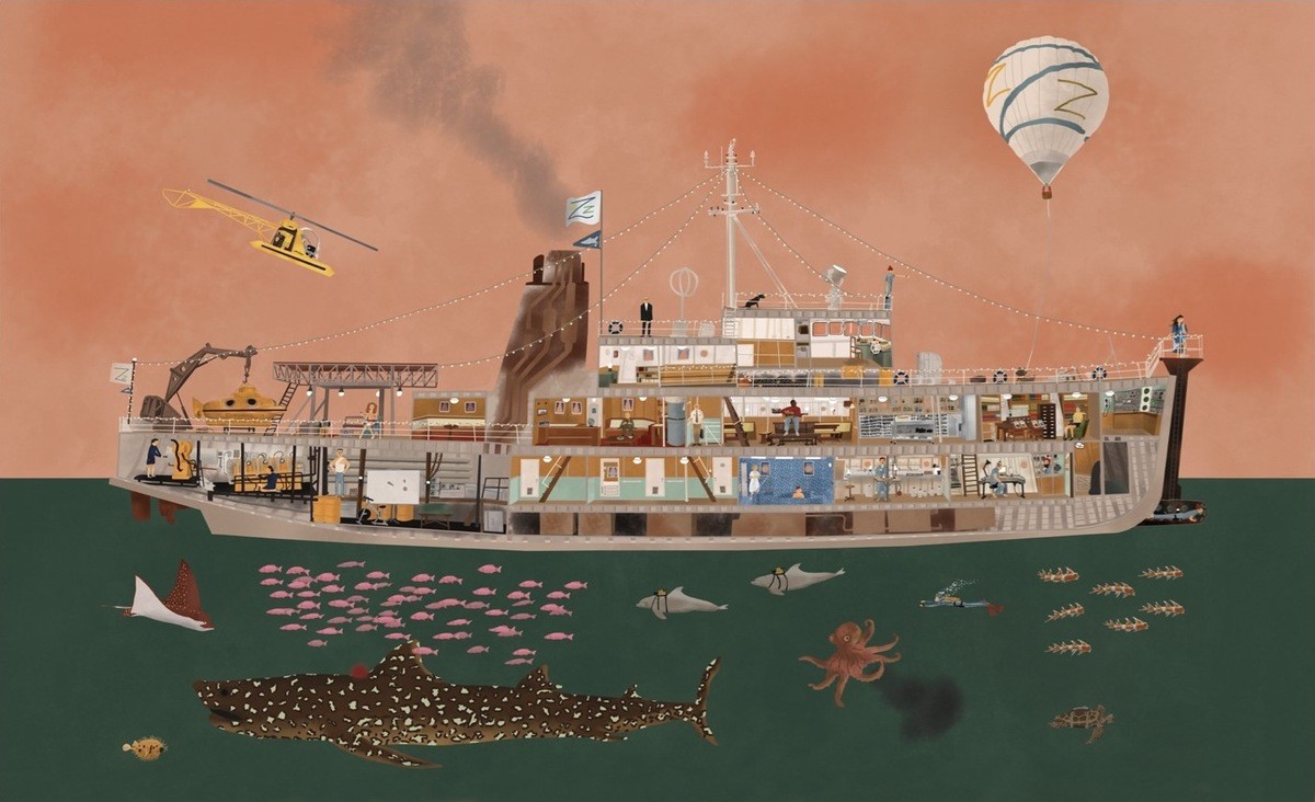 8.La nave del naturalista e documentarista Steve Zissou