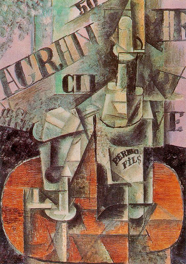Pablo Picasso, Table dans un Café, 1912, Ermitage, San Pietroburgo