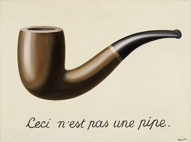 René Magritte, La trahison des images (Ceci n'est pas une pipe), 1929, Los Angeles County Museum of Art