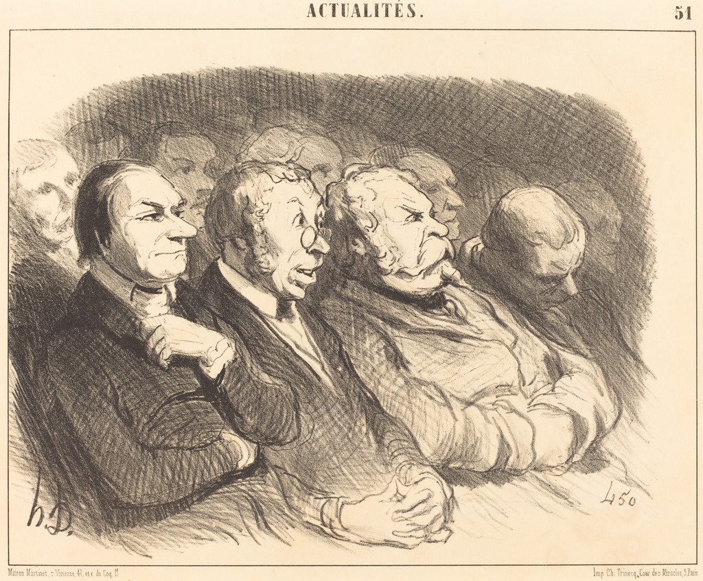 Honoré Daumier, Physionomies de spectateurs de la Porte St.-Martin